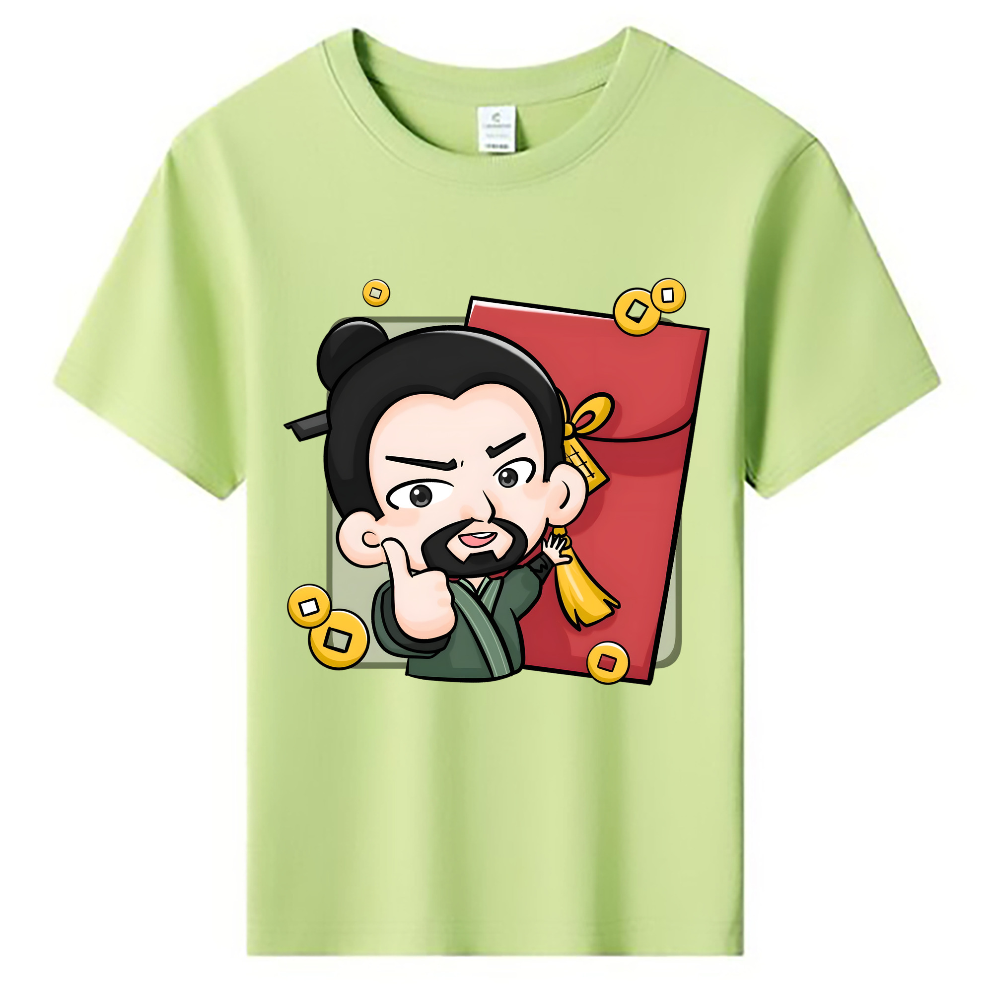 （画像用） Ne Zha 2 ナタ 魔童の大暴れ 綿100％キッズTシャツ（フロントプリント）